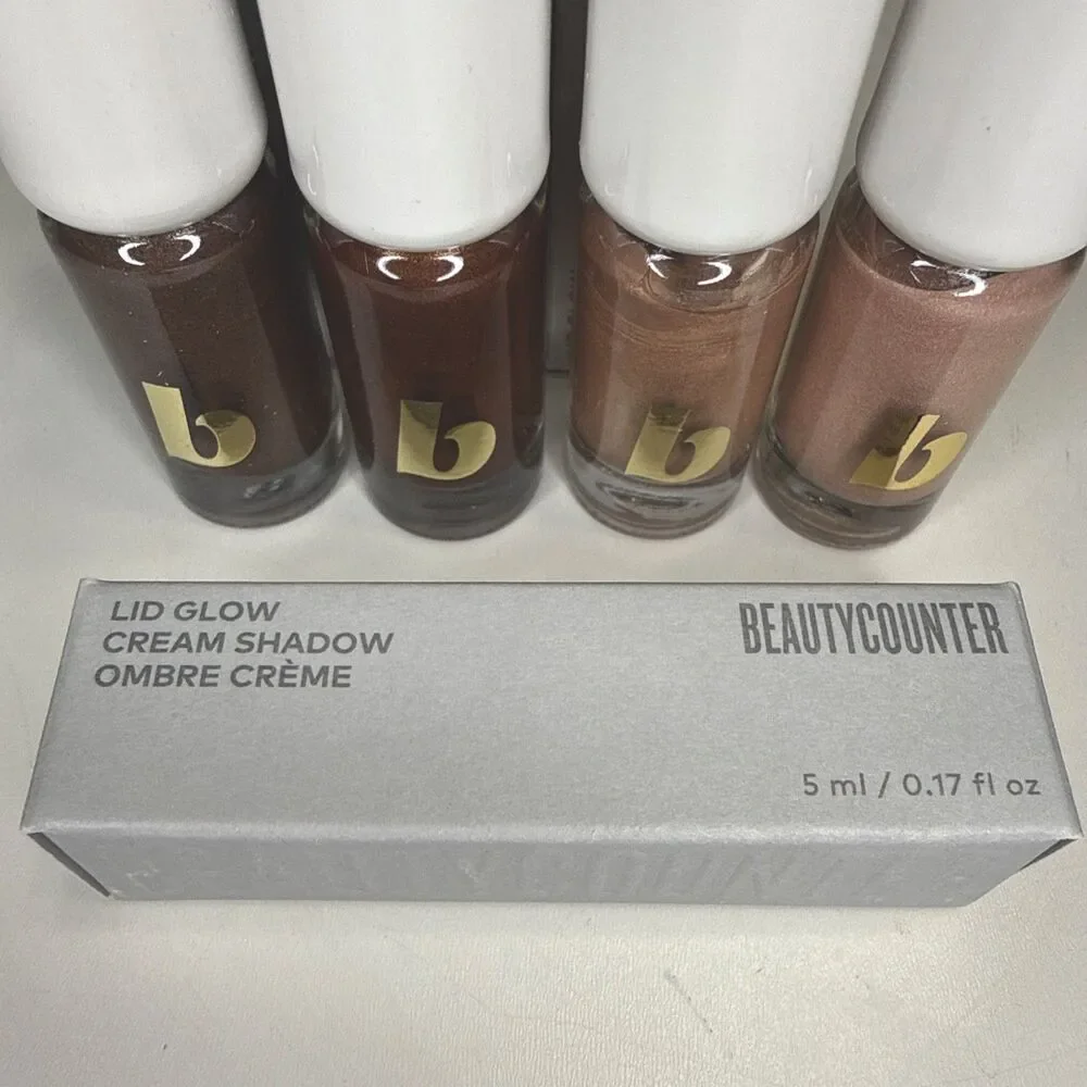 Beautycounter Lid Glow Cream Shadow Set Of 4 Twinkle Ember Aura Luster 4ml New